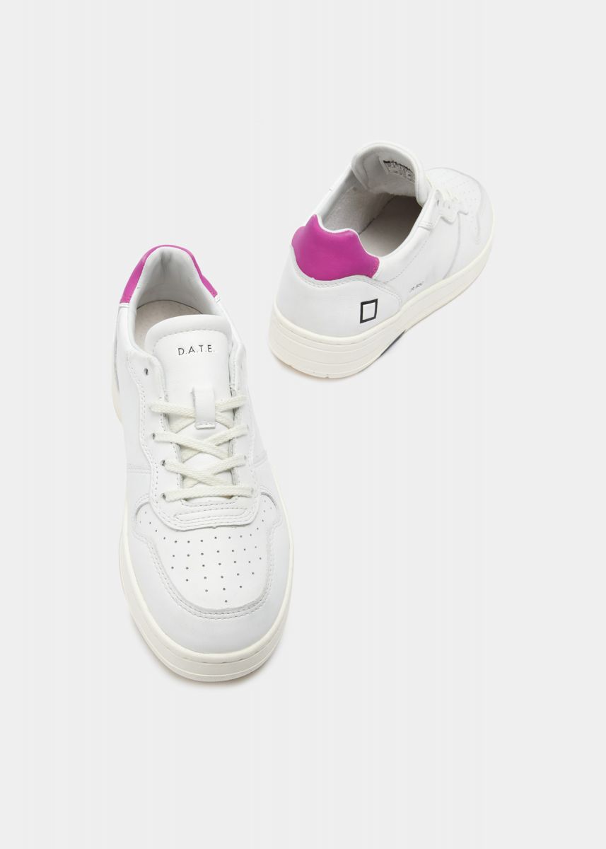 SNEAKERS Donna DATE W391-CR-BA-WF COURT WHITE/FUXIA