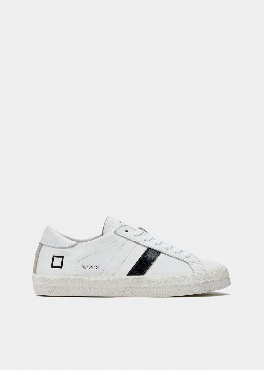 SNEAKERS Donna DATE W391-HL-VC-WB HILL VINTAGE CALF WHITE/BLACK