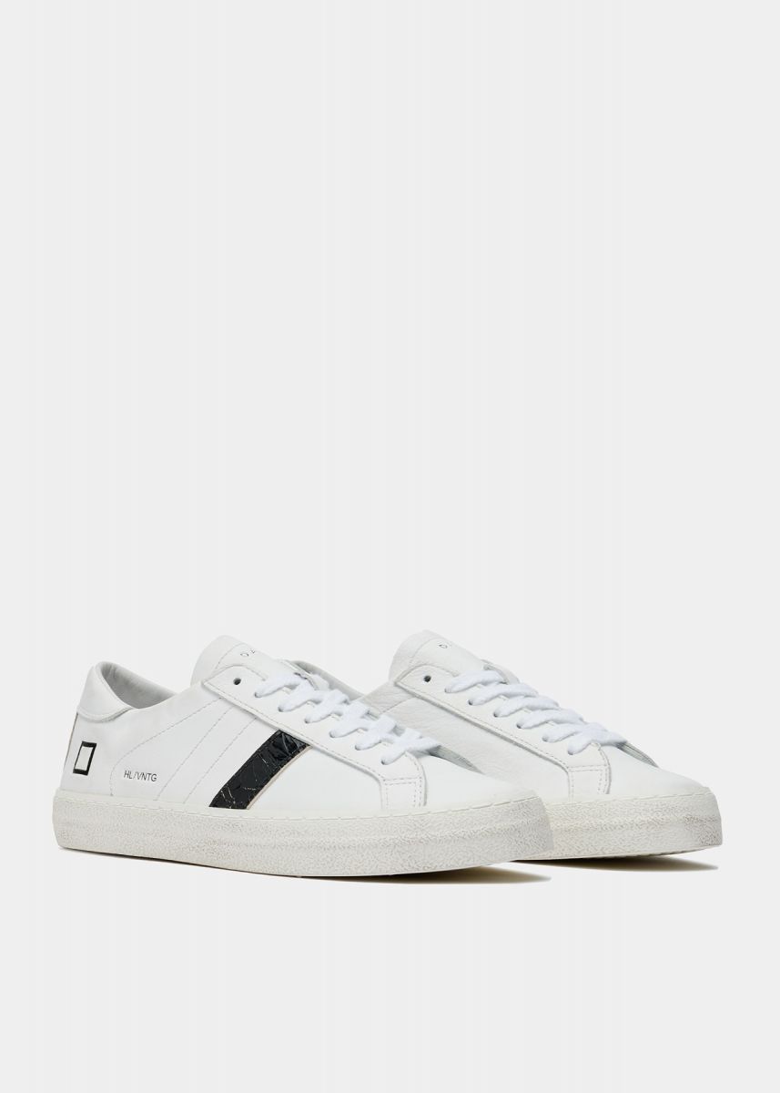SNEAKERS Donna DATE W391-HL-VC-WB HILL VINTAGE CALF WHITE/BLACK