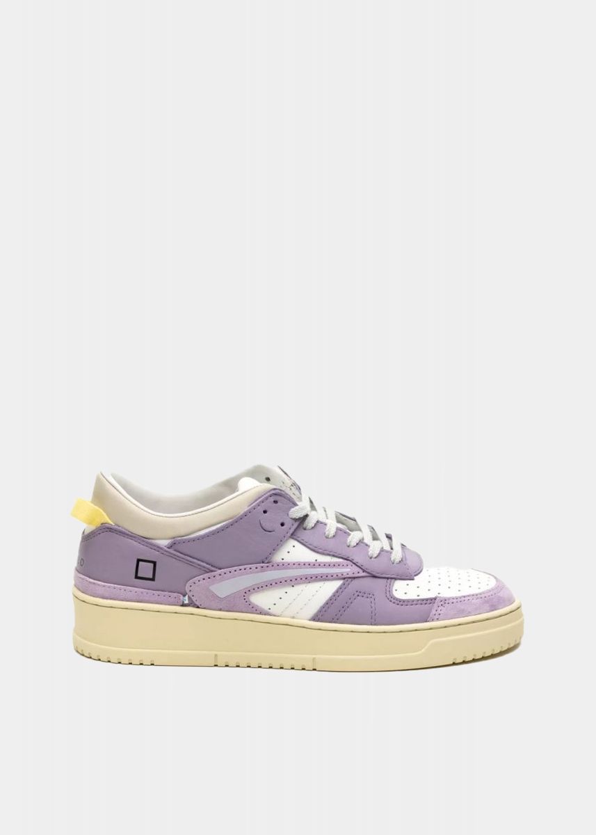 SNEAKERS Donna DATE W401-TO-BC-IP - TORNEO BICOLOR WHITE PURPLE