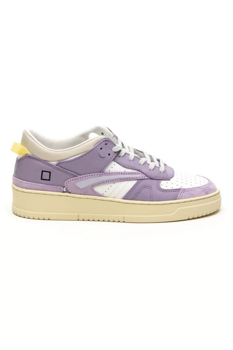 SNEAKERS Donna DATE W401-TO-BC-IP - TORNEO BICOLOR WHITE PURPLE