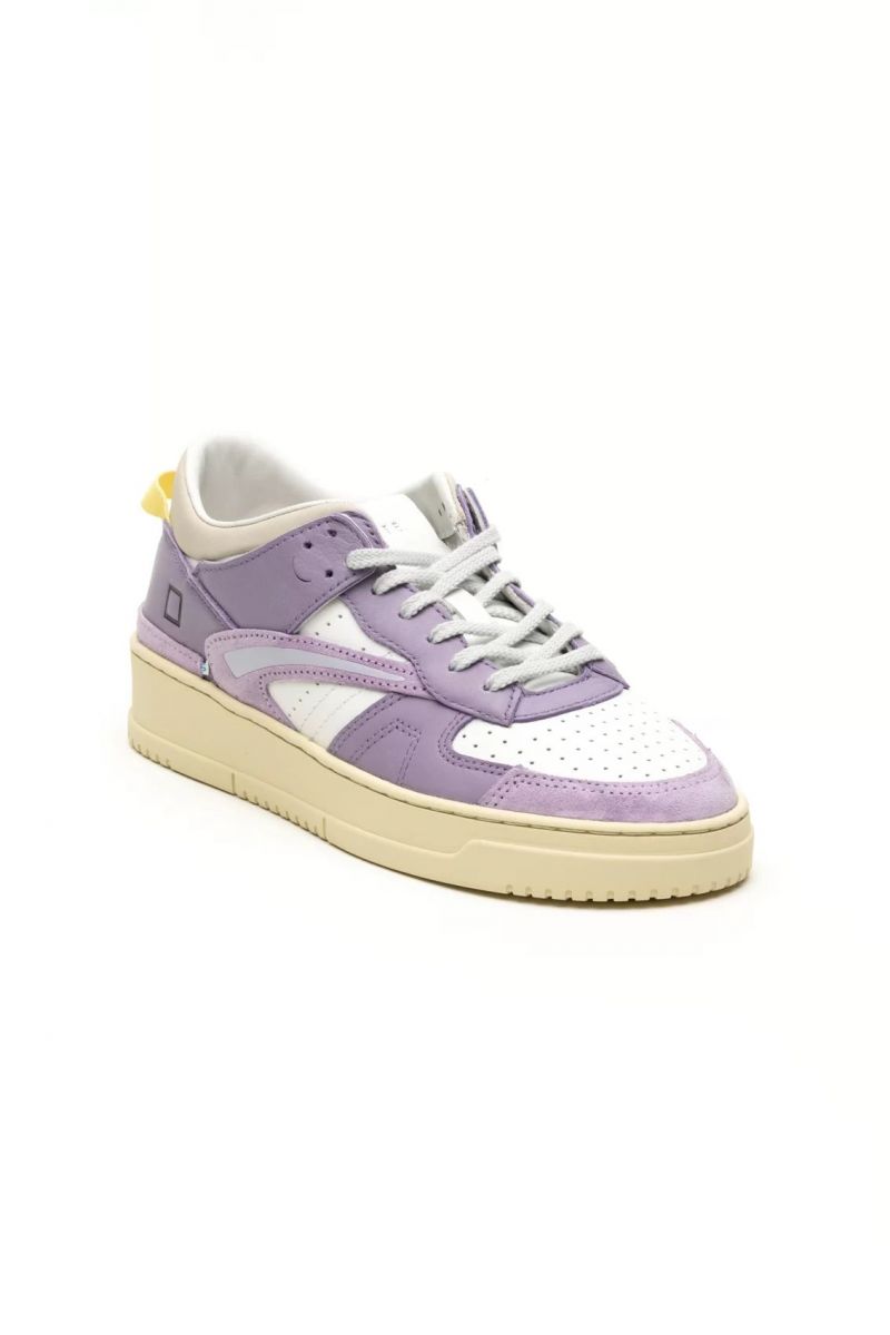 SNEAKERS Donna DATE W401-TO-BC-IP - TORNEO BICOLOR WHITE PURPLE