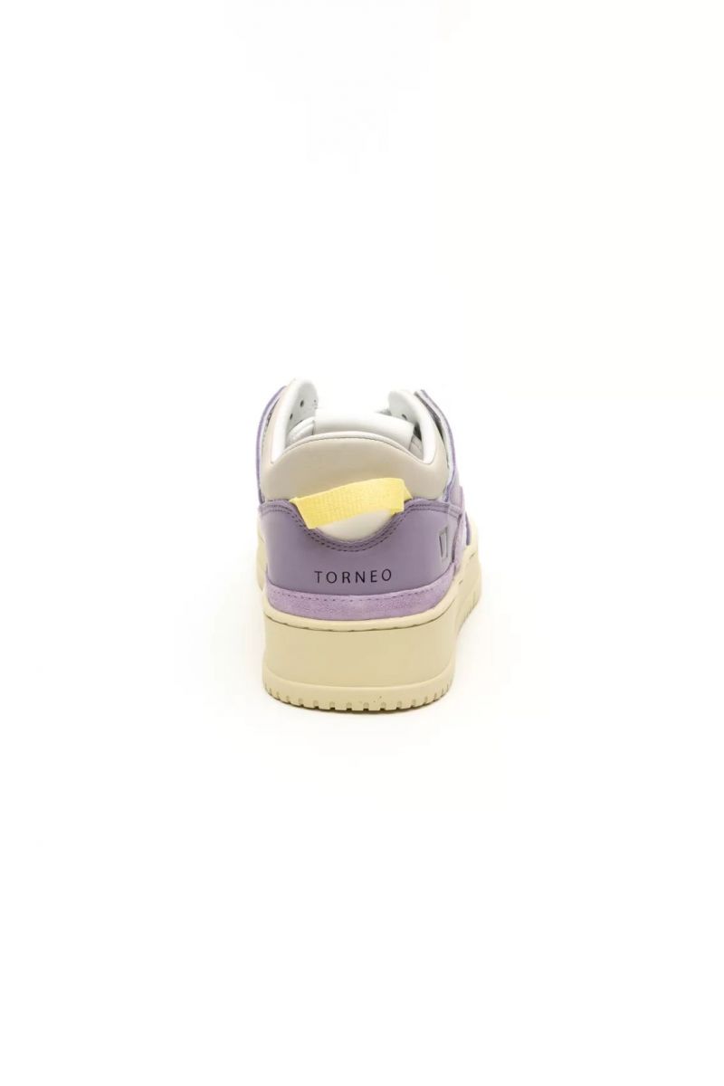 SNEAKERS Donna DATE W401-TO-BC-IP - TORNEO BICOLOR WHITE PURPLE