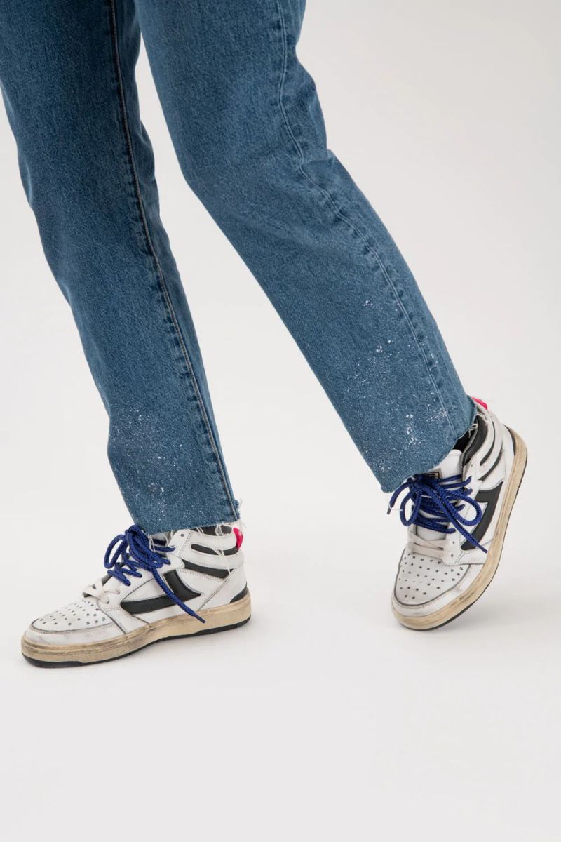 SNEAKERS Donna HTC LOS ANGELES STARLIGHT HIGH W-WB WHITE/BLACK