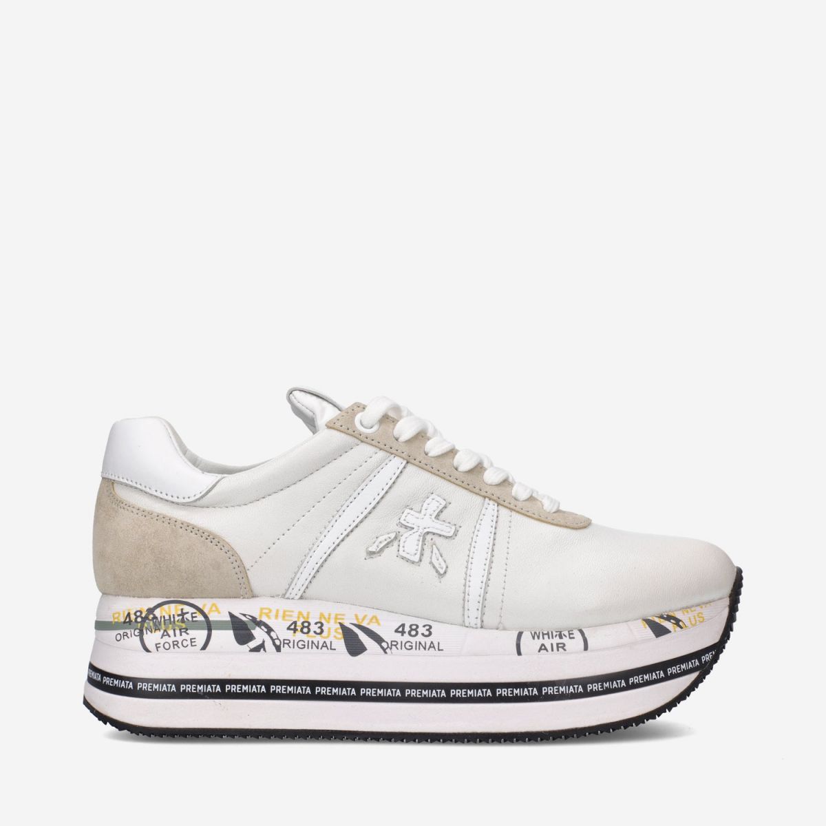SNEAKERS Donna PREMIATA BETH 5603 WHITE/SAND