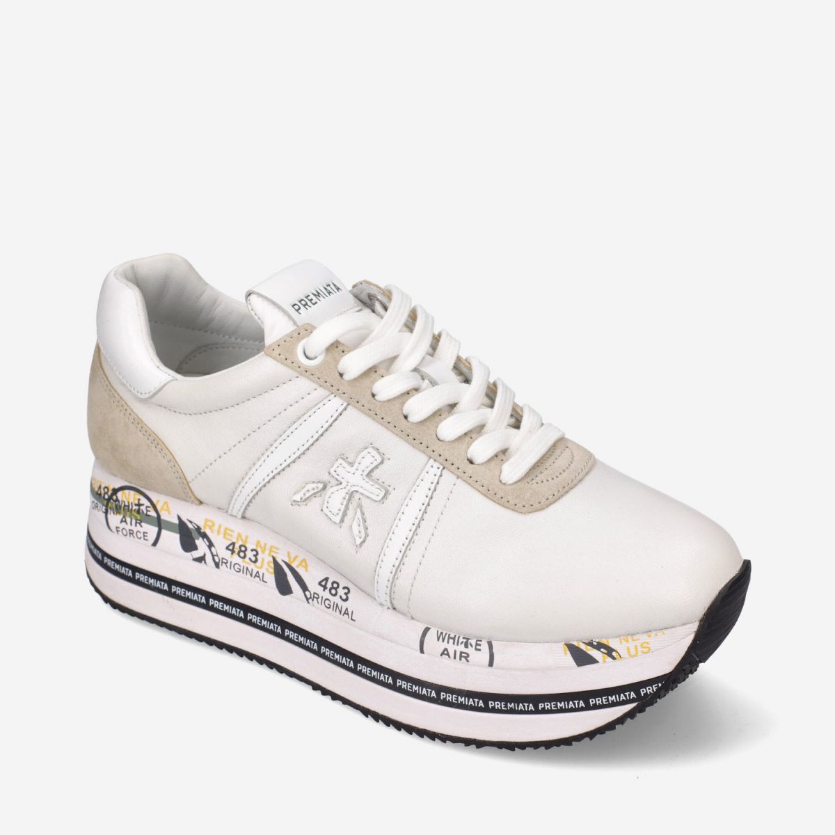 SNEAKERS Donna PREMIATA BETH 5603 WHITE/SAND