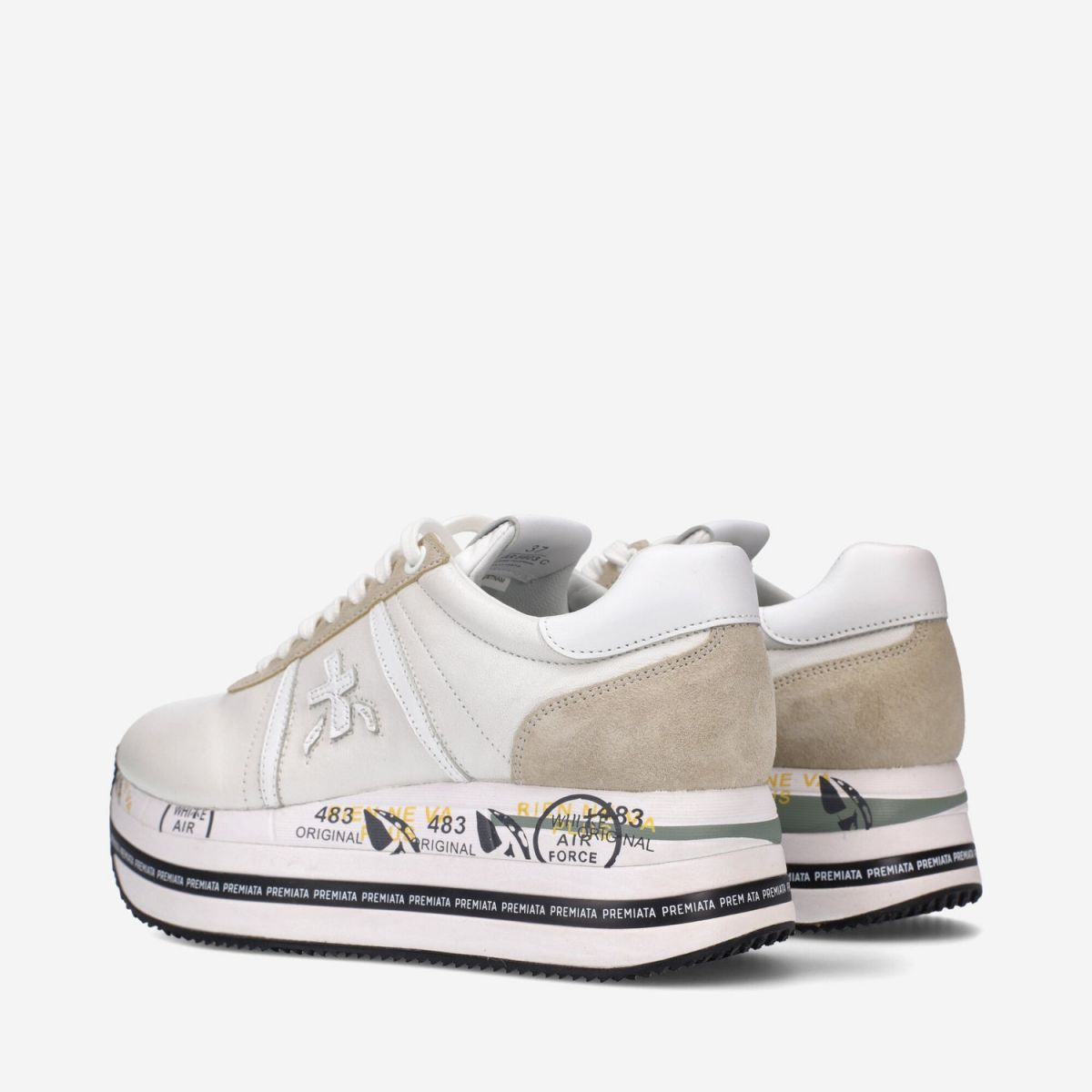 SNEAKERS Donna PREMIATA BETH 5603 WHITE/SAND