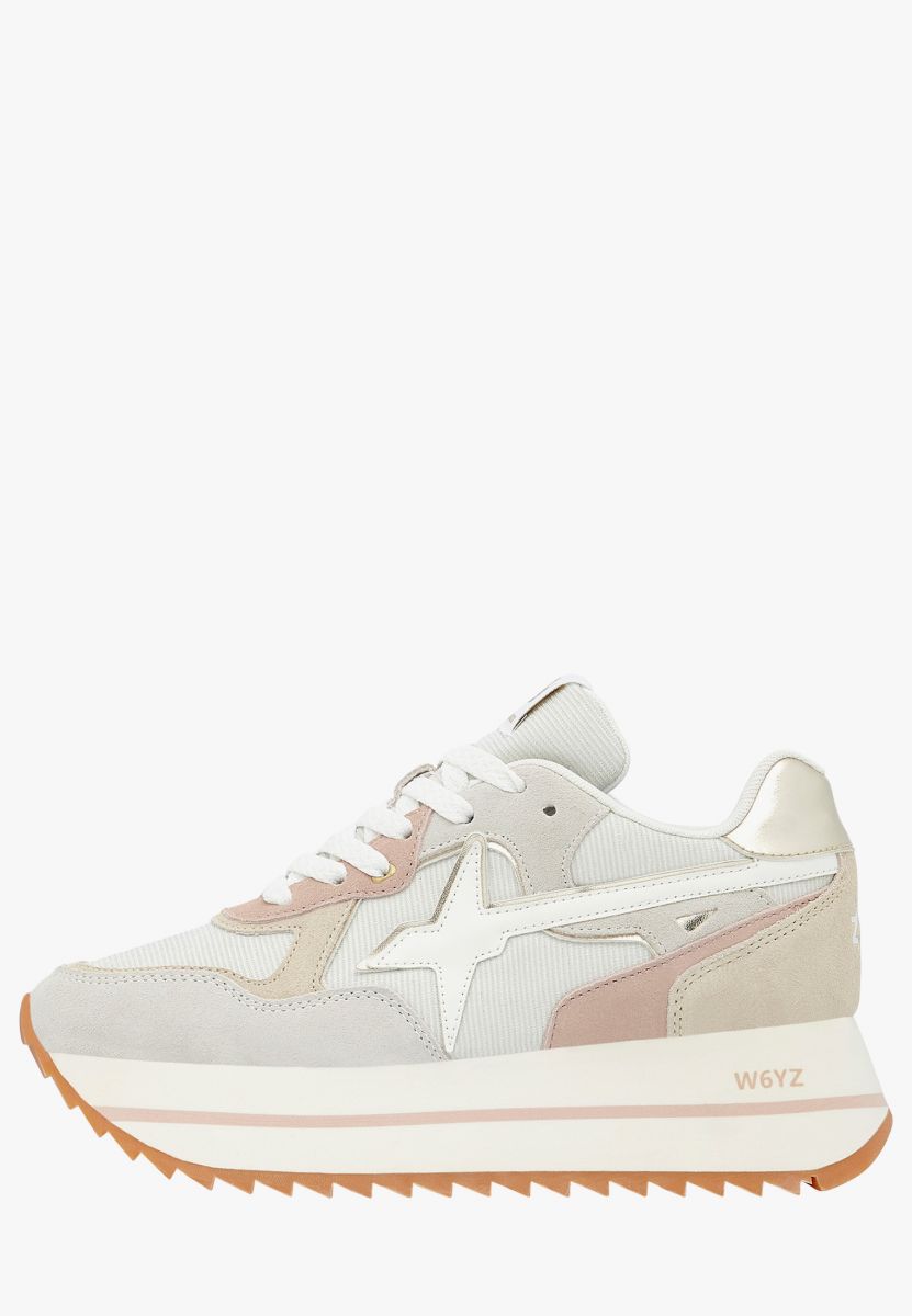 SNEAKERS Donna W6YZ DEVA 2017405-16 1N30 WHITE/BEIGE/PLATINUM