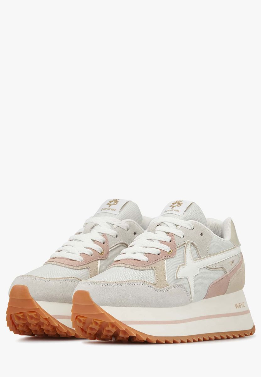 SNEAKERS Donna W6YZ DEVA 2017405-16 1N30 WHITE/BEIGE/PLATINUM