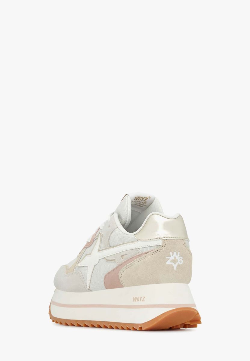 SNEAKERS Donna W6YZ DEVA 2017405-16 1N30 WHITE/BEIGE/PLATINUM