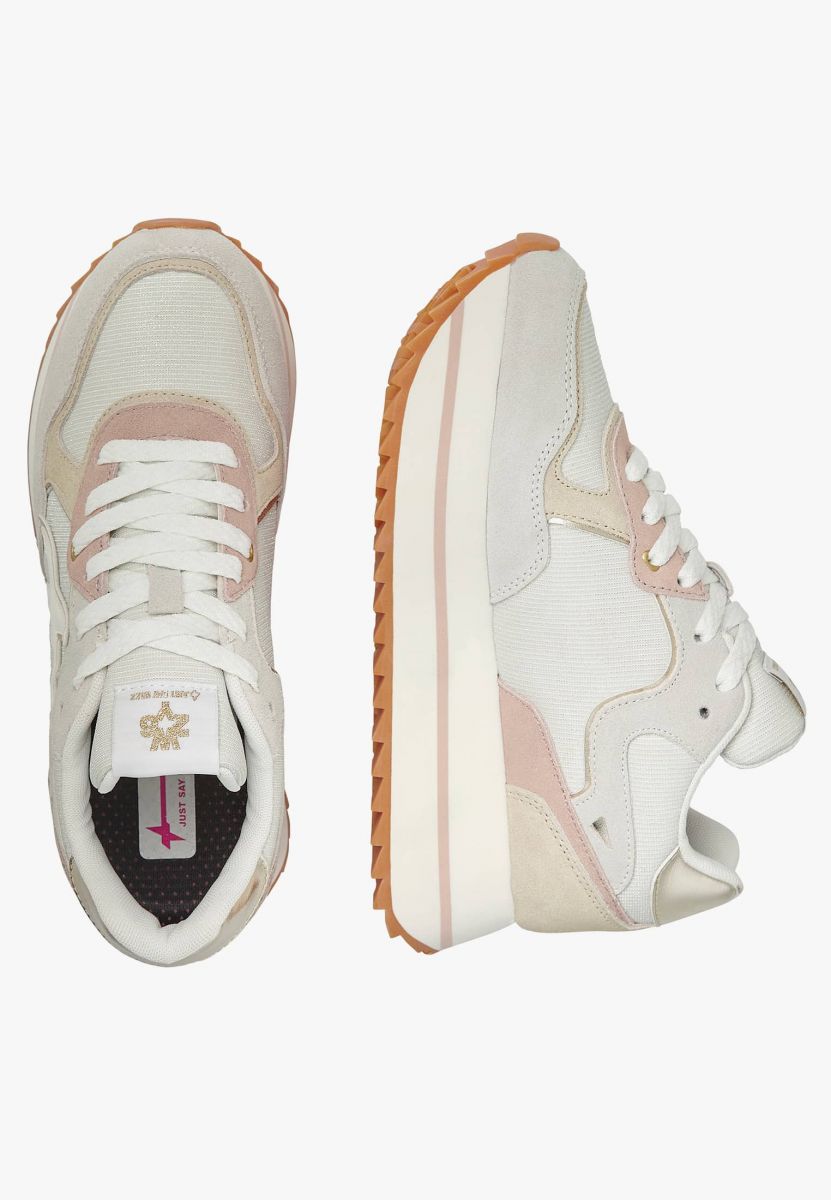 SNEAKERS Donna W6YZ DEVA 2017405-16 1N30 WHITE/BEIGE/PLATINUM