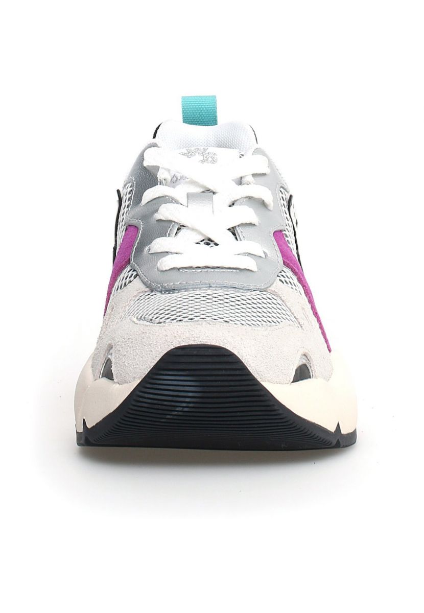 SNEAKERS Donna W6YZ SARAH 2018294-03 1N21 METALLIC WHITE-MULTI