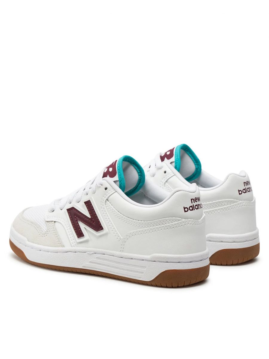 SNEAKERS  NEW BALANCE GSB480FT WHITE/BORDEAUX