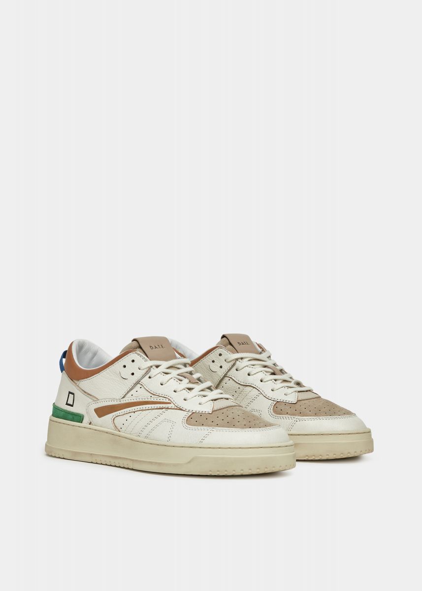 SNEAKERS Uomo DATE M401-TO-CO-HB TORNEO COLORED WHITE-BEIGE