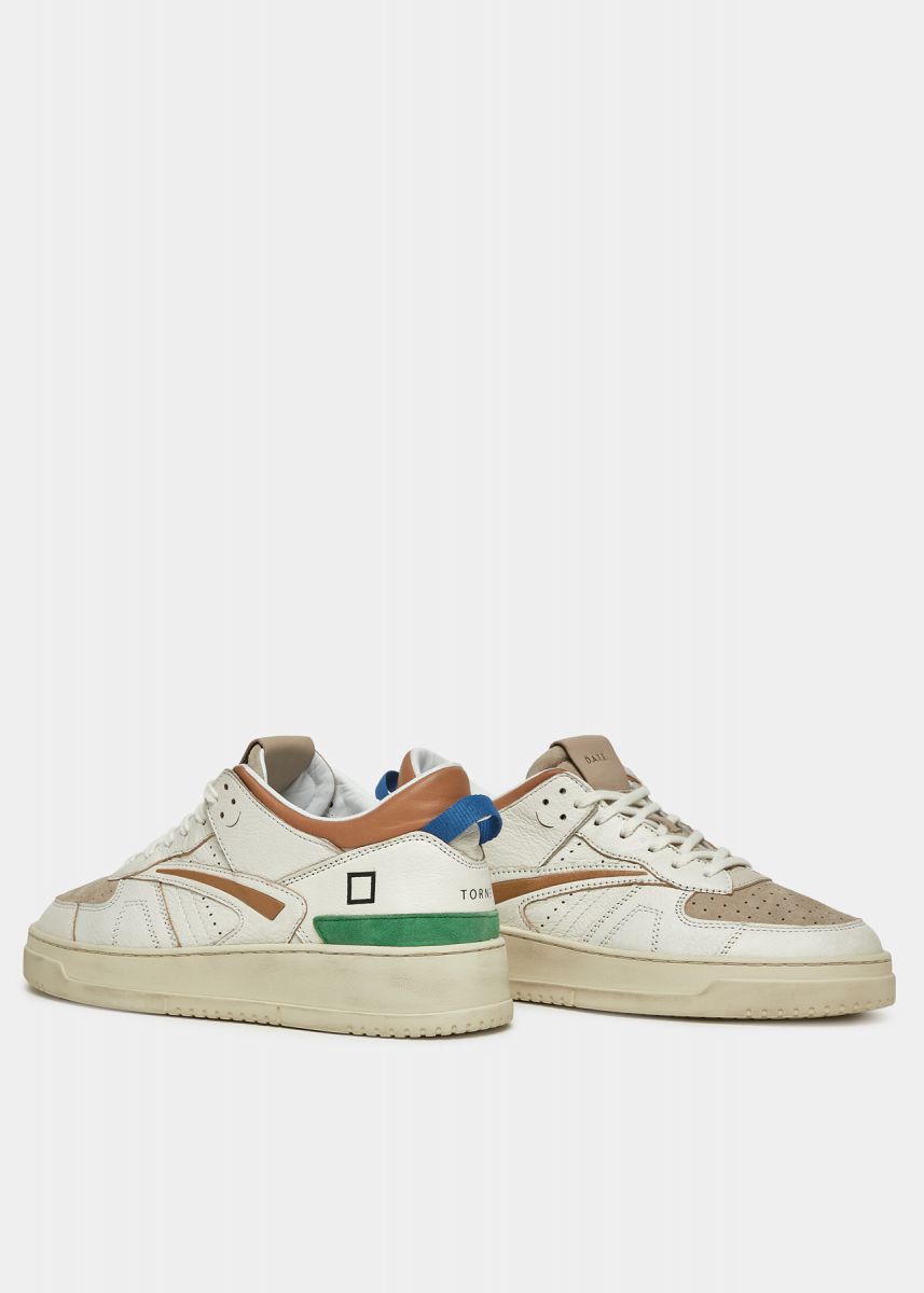 SNEAKERS Uomo DATE M401-TO-CO-HB TORNEO COLORED WHITE-BEIGE
