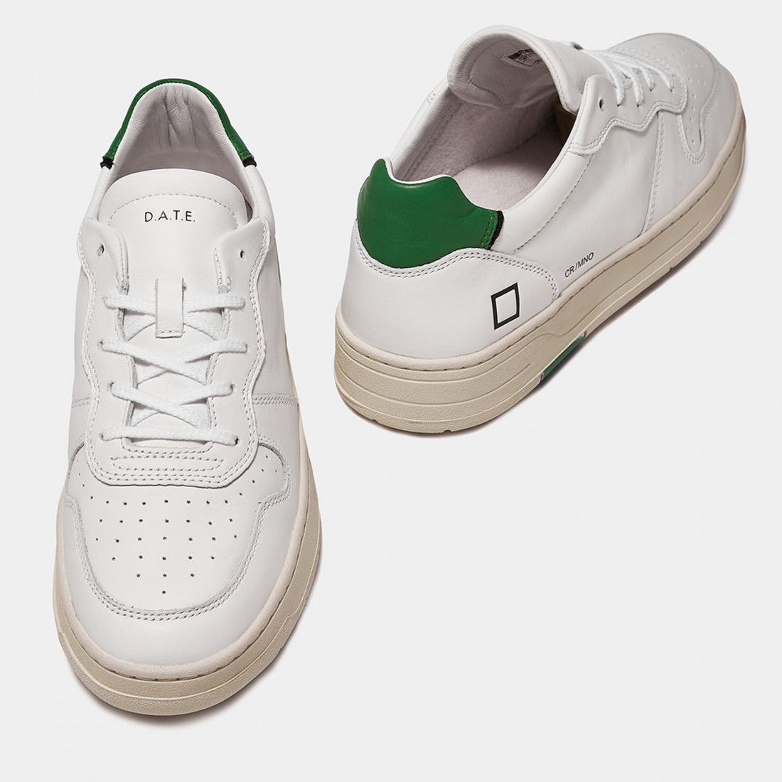 SNEAKERS Uomo DATE M997-CR-CA-WG - COURT CALF WHITE GREEN
