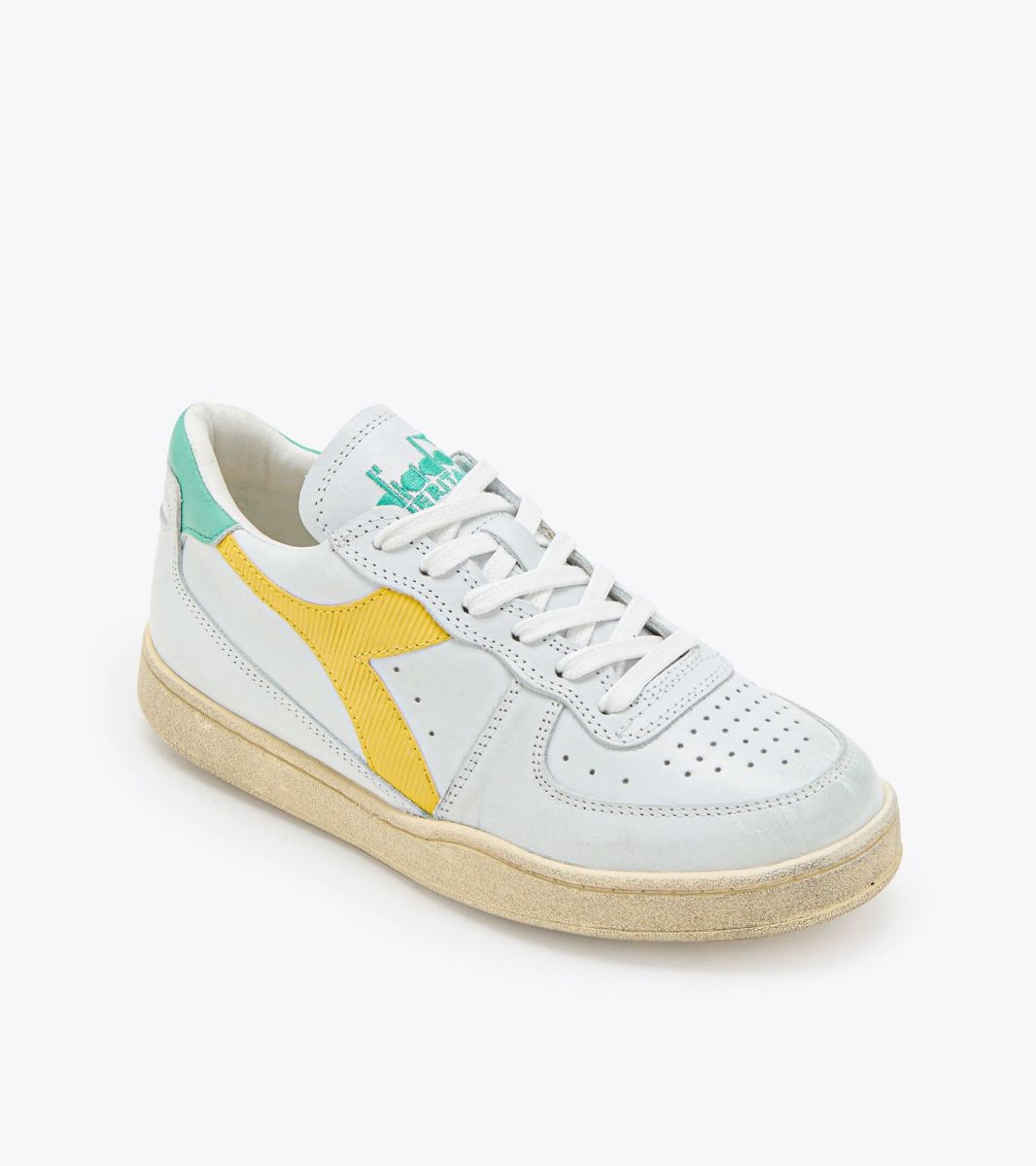 SNEAKERS Uomo DIADORA 179043.C1682 MI BASKET LOW USD BIANCO/GIALLO