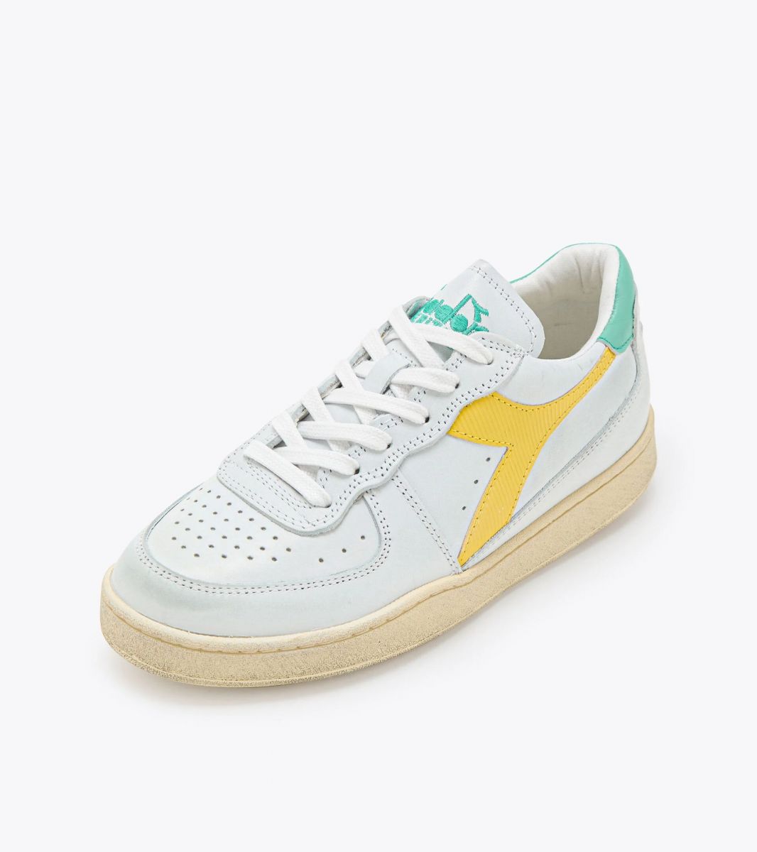SNEAKERS Uomo DIADORA 179043.C1682 MI BASKET LOW USD BIANCO/GIALLO