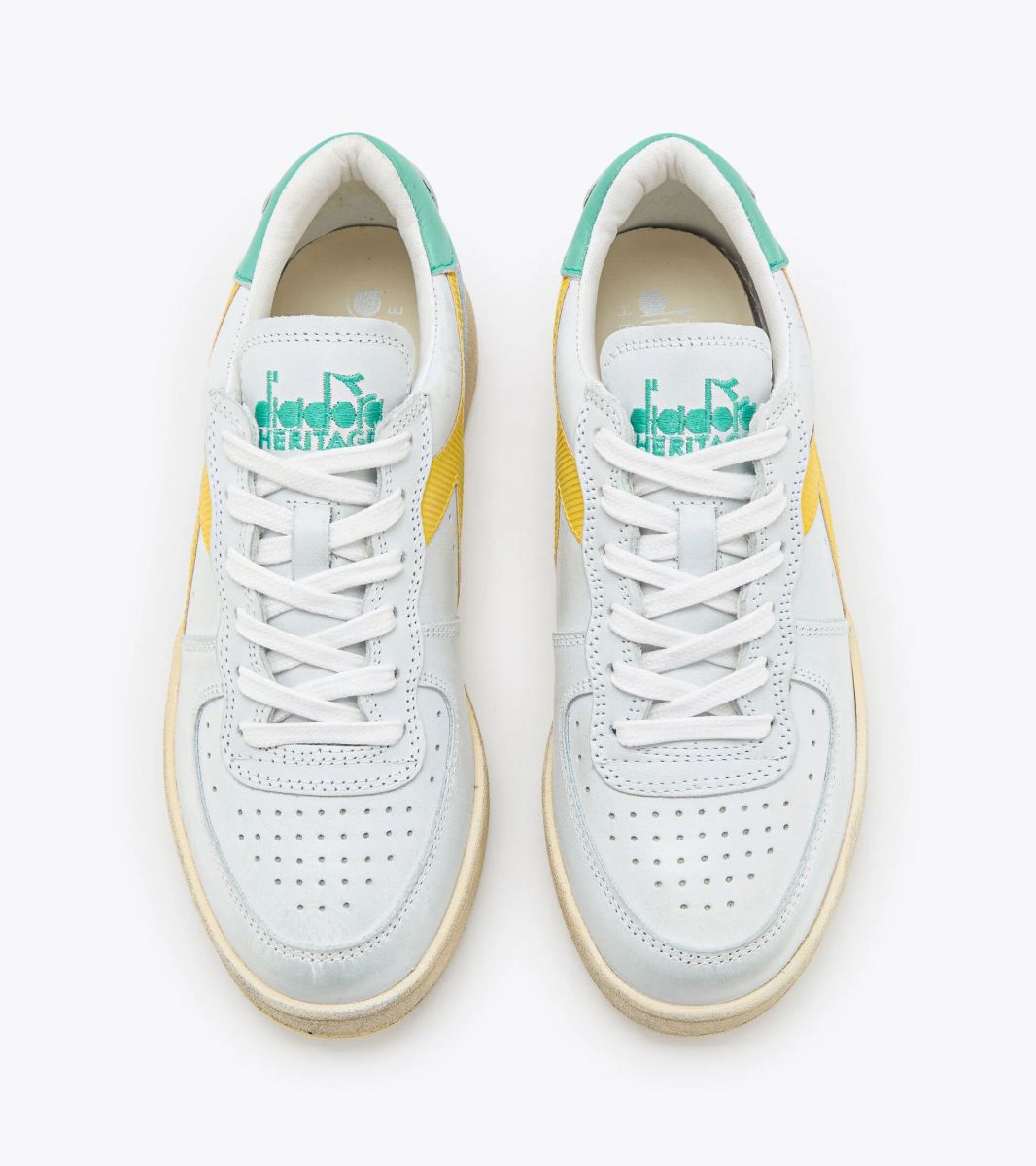 SNEAKERS Uomo DIADORA 179043.C1682 MI BASKET LOW USD BIANCO/GIALLO