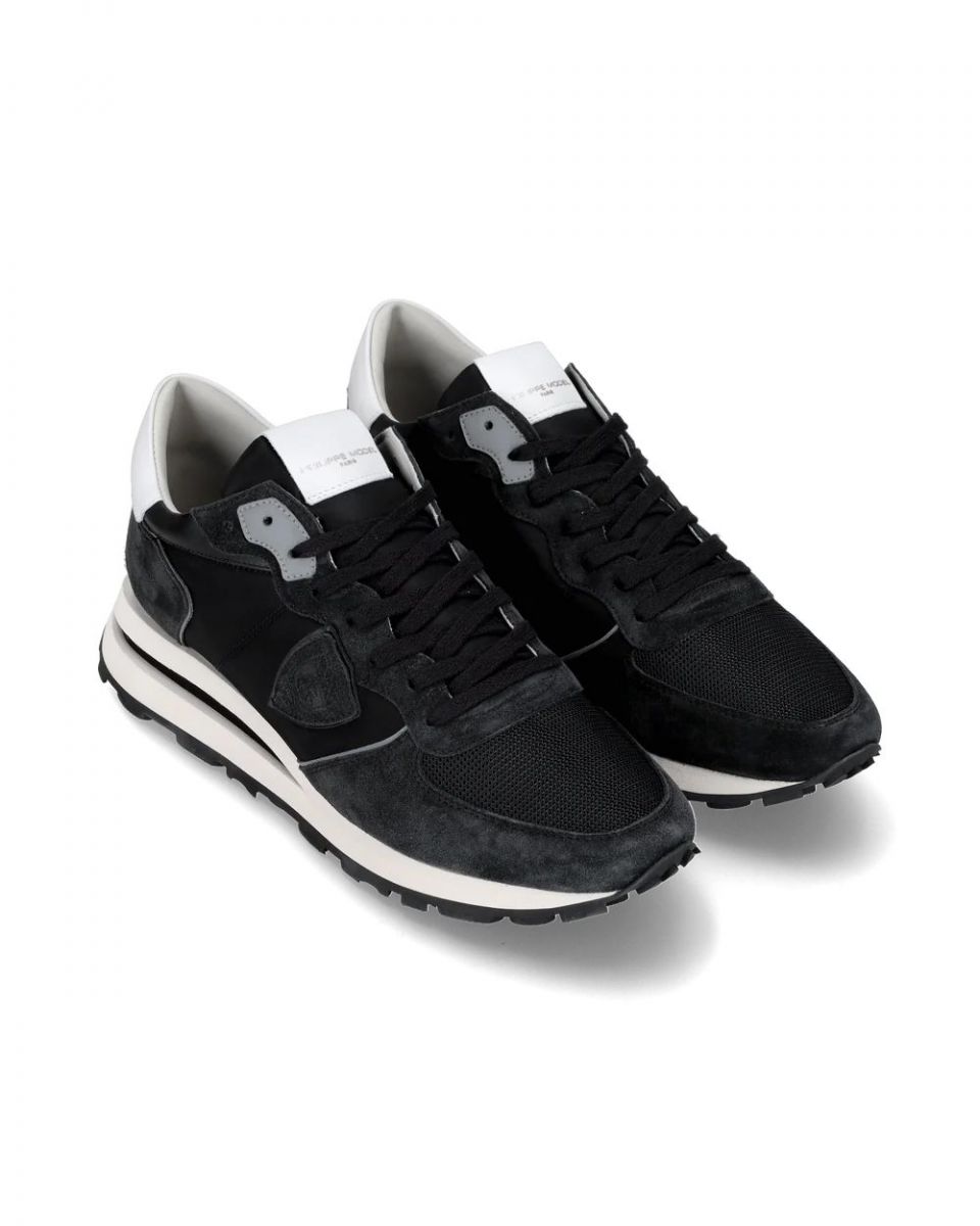 SNEAKERS Uomo PHILIPPE MODEL PARIS TKLU W006 - TROPEZ HAUTE LOW MONDIAL NOIE