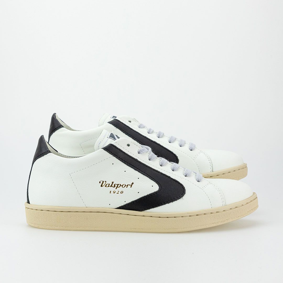 SNEAKERS Uomo VALSPORT 1920 TOURNAMENT CLASSIC VT1244M BIANCO NERO