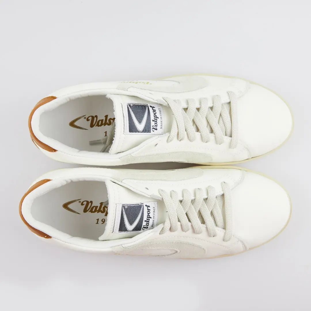 SNEAKERS Uomo VALSPORT 1920 TOURNAMENT MIX - VT2451M NAPPA SUEDE BIANCO PANNA