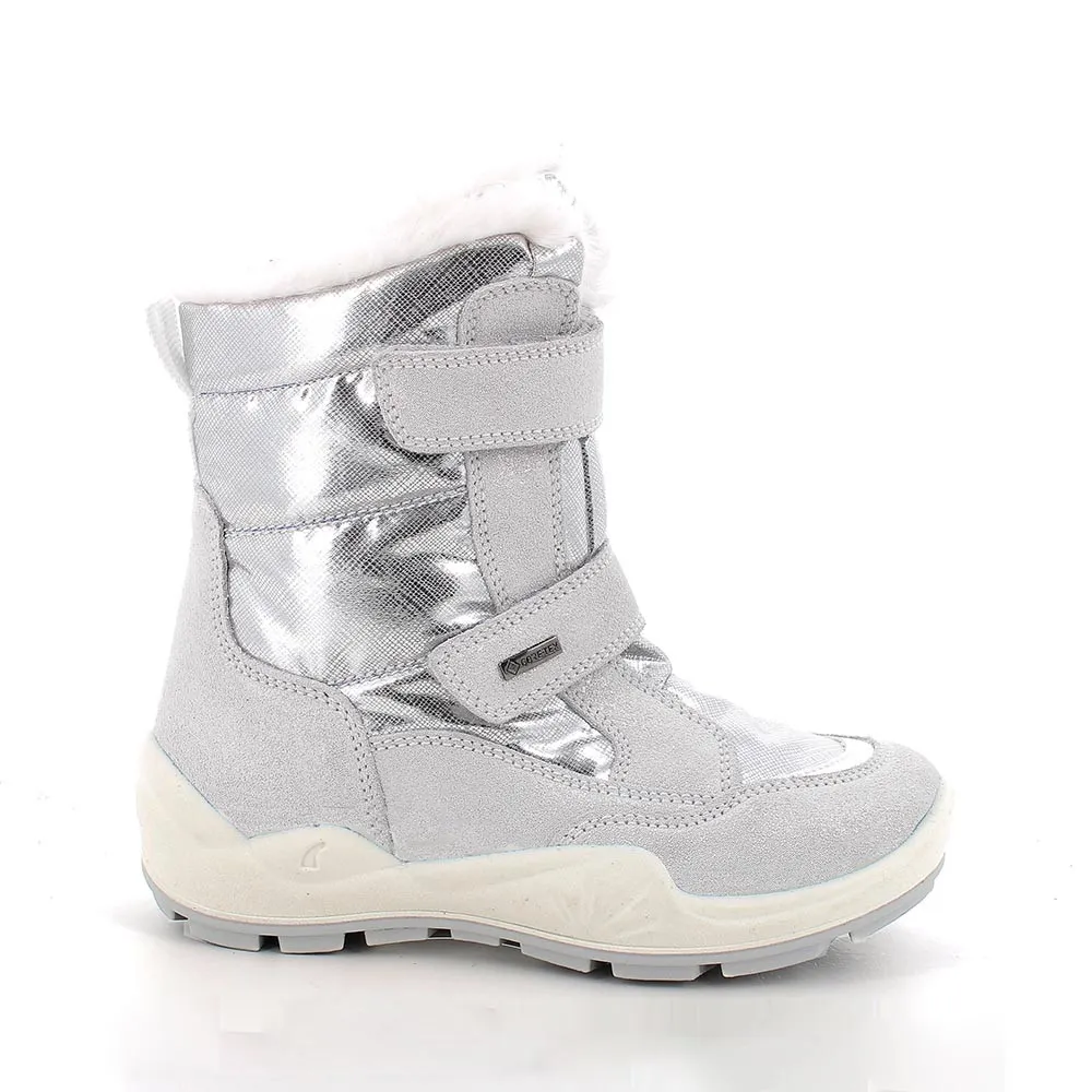 Stivaletti gore-tex da bambina argento            