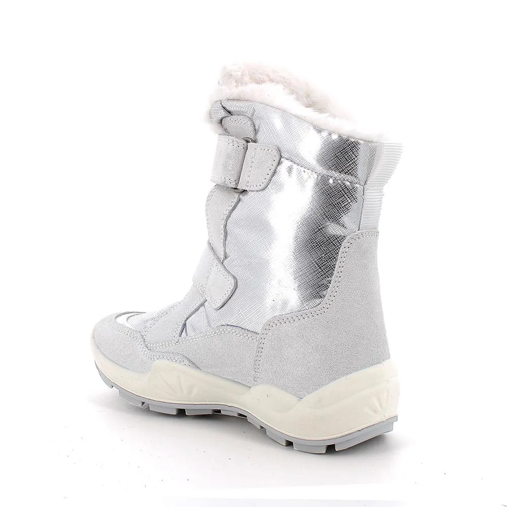 Stivaletti gore-tex da bambina argento            