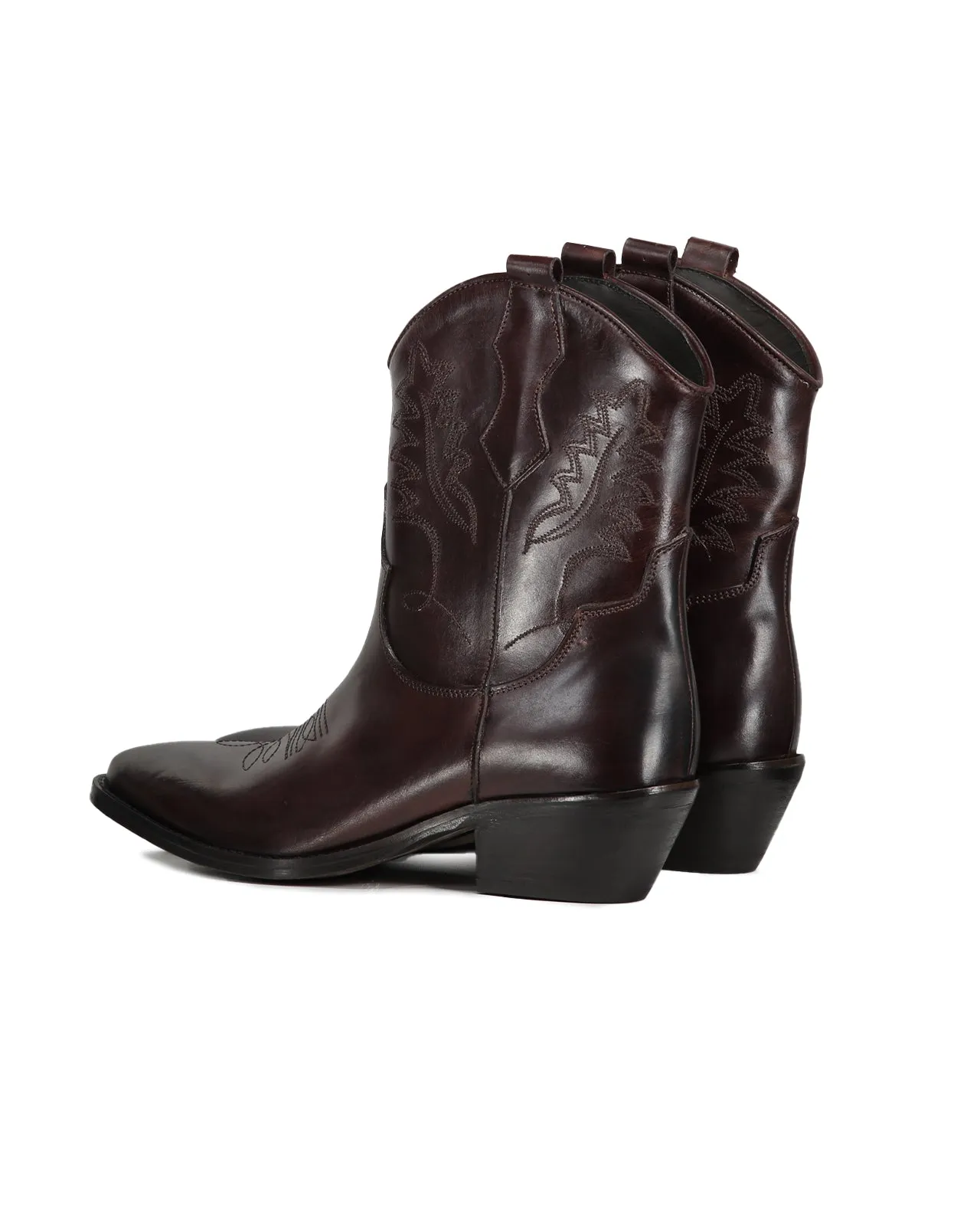 Stivaletto texano Dallas pelle marrone