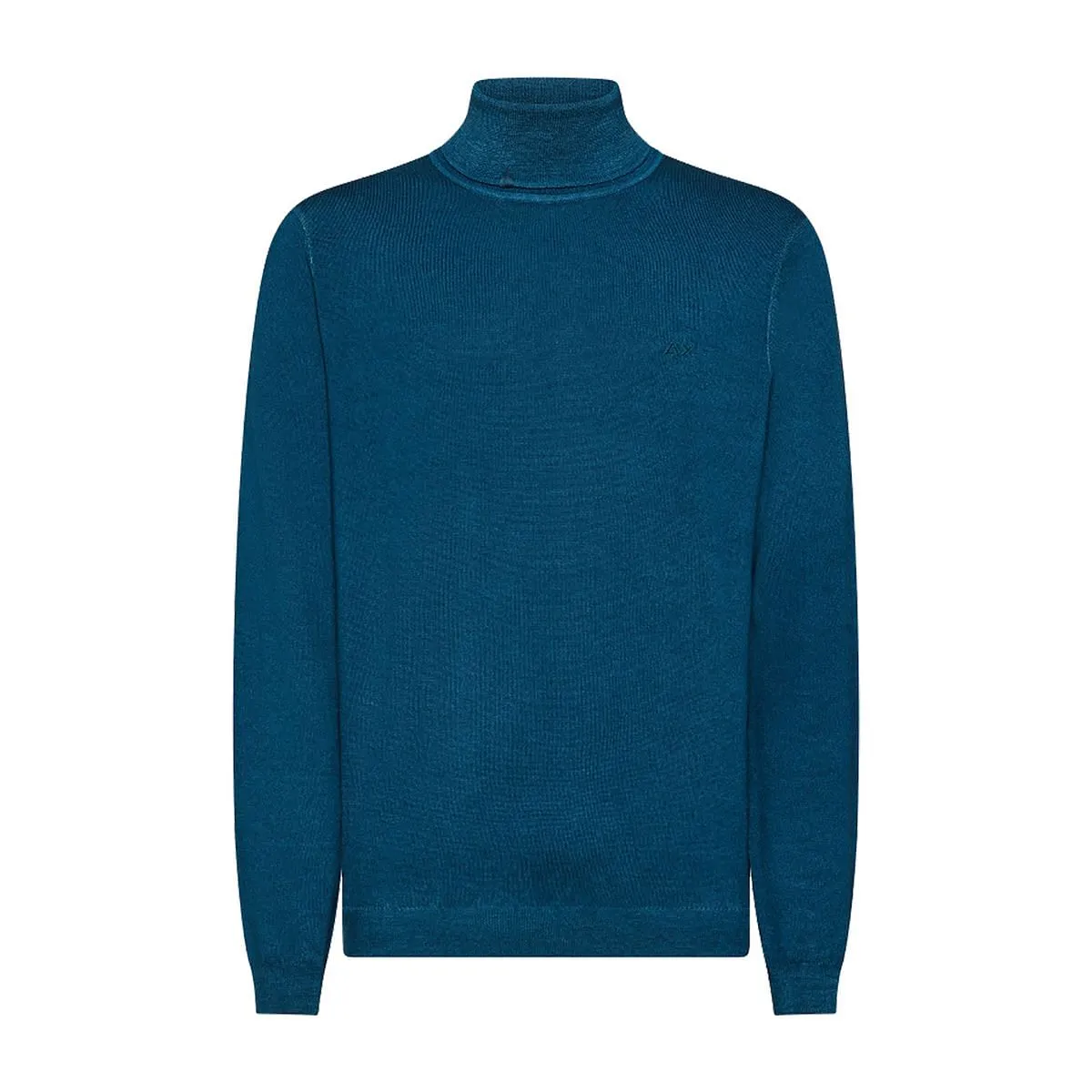      SUN 68 MAGLIONE DOLCEVITA IN LANA VINTAGE PLAIN  
