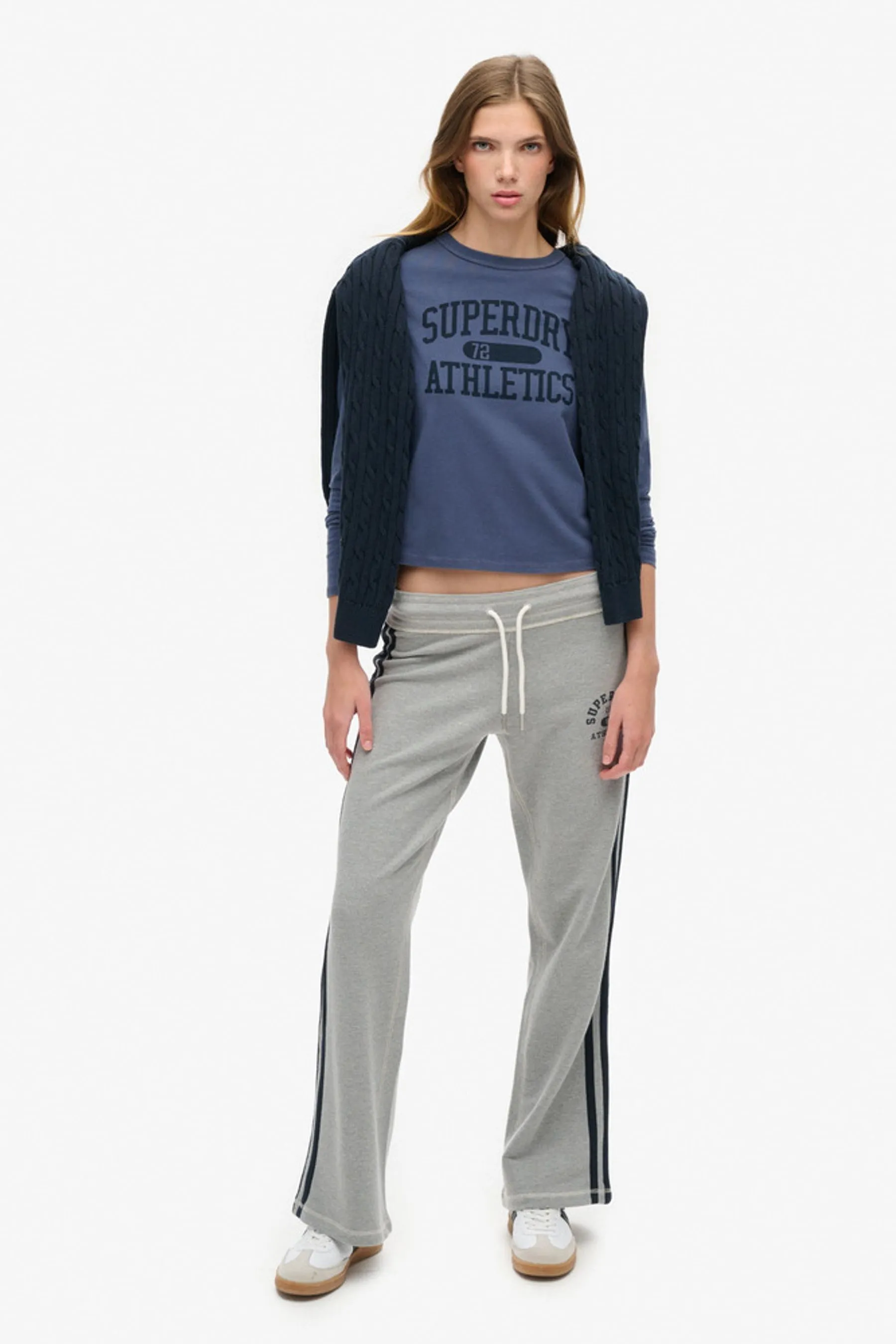 Superdry Athletic Ringer Slim Long Sleeve Top    