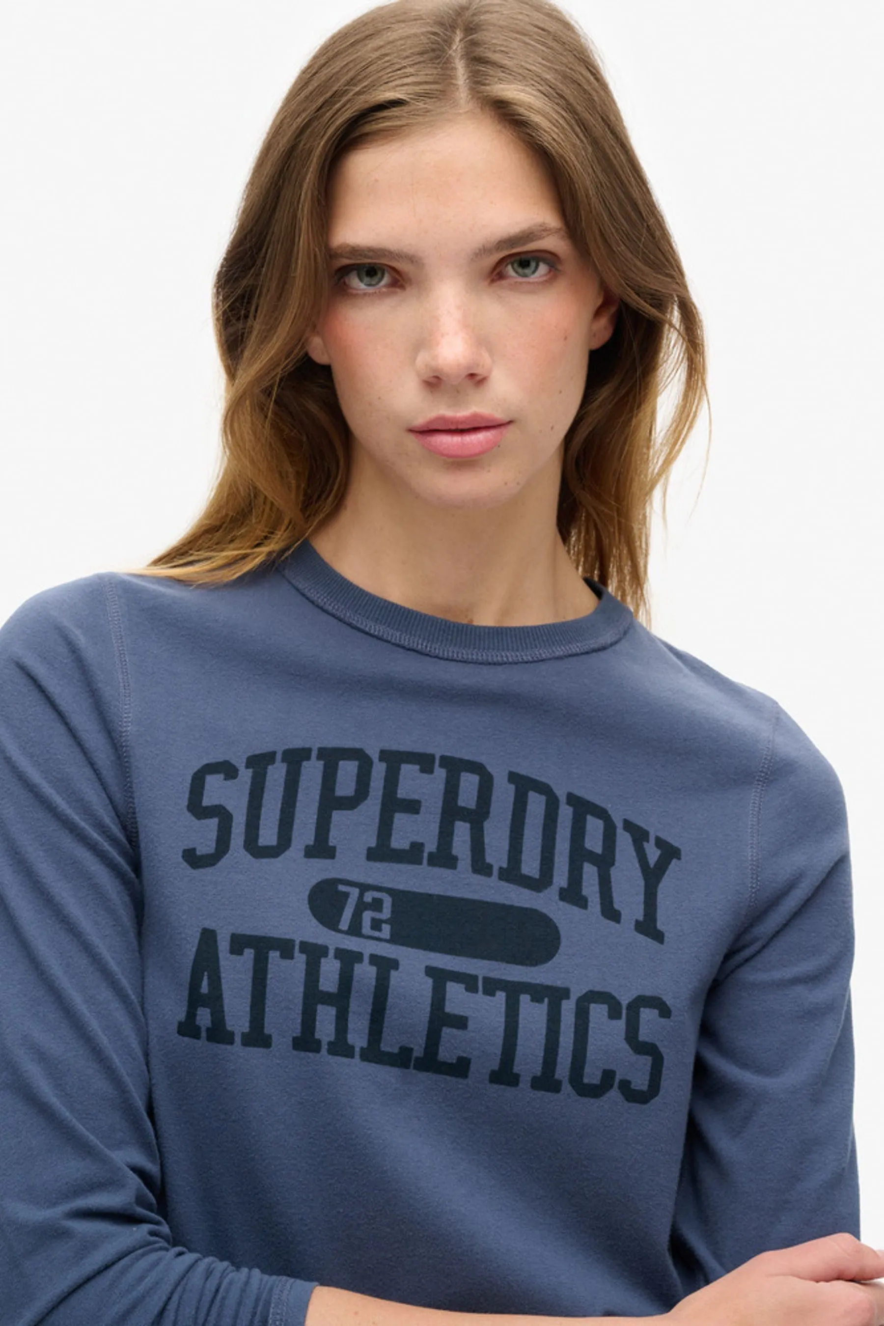 Superdry Athletic Ringer Slim Long Sleeve Top    