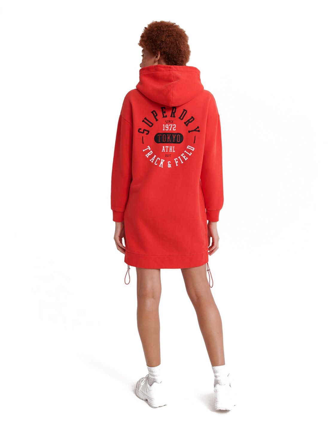 Superdry Dress T&F Statement Back Sweat Dress Berry