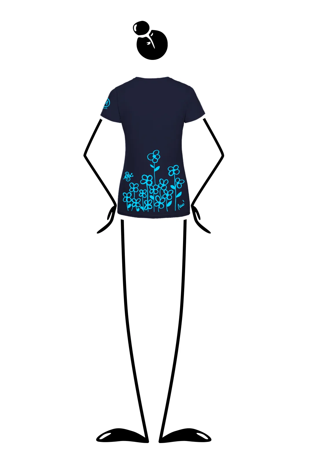 --T-shirt Femme “Fiorellini” SHARON ORGANIC-