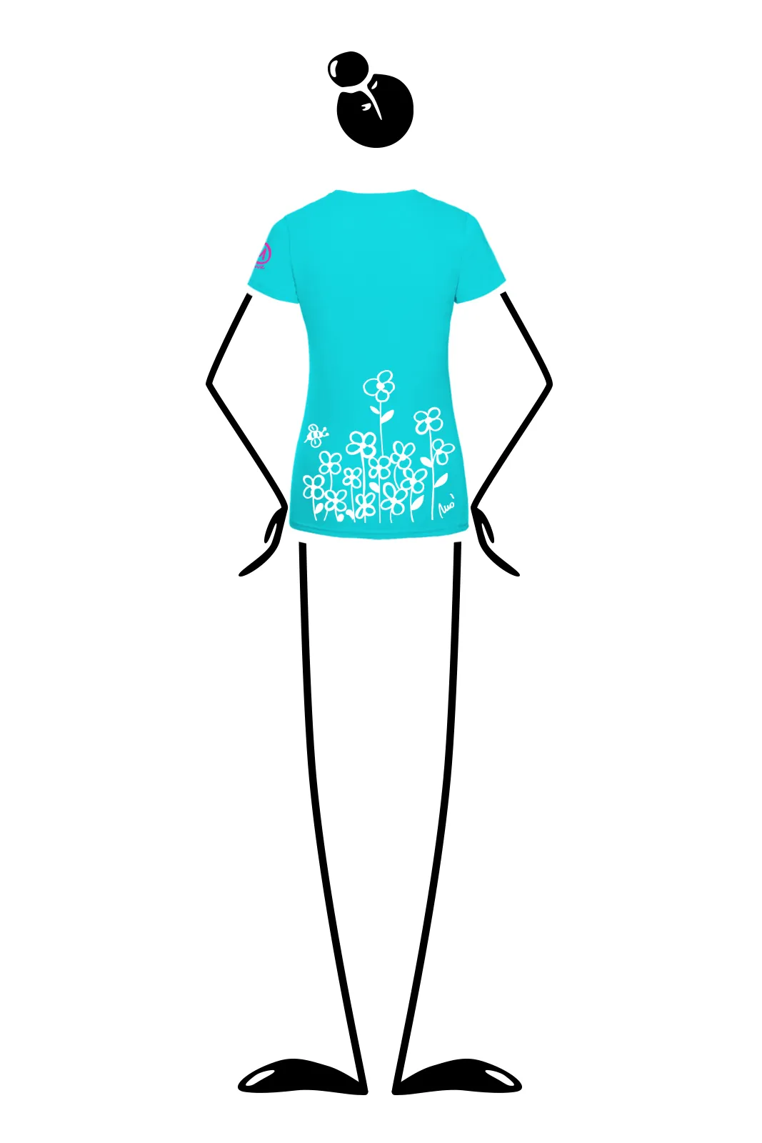--T-shirt Femme “Fiorellini” SHARON ORGANIC-