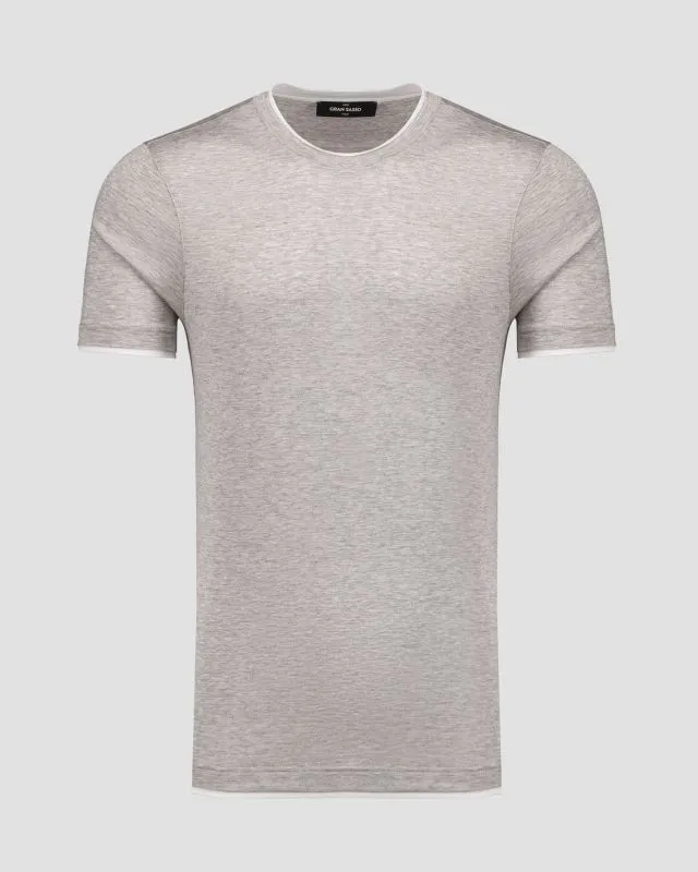 T-shirt in seta Gran Sasso
