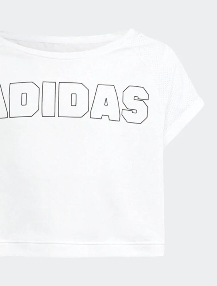 T-shirt Manica Corta Sportiva Adidas - Bianco