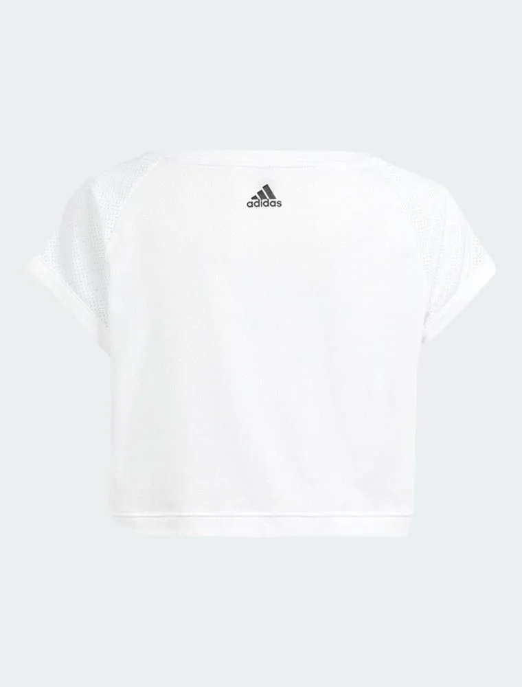 T-shirt Manica Corta Sportiva Adidas - Bianco