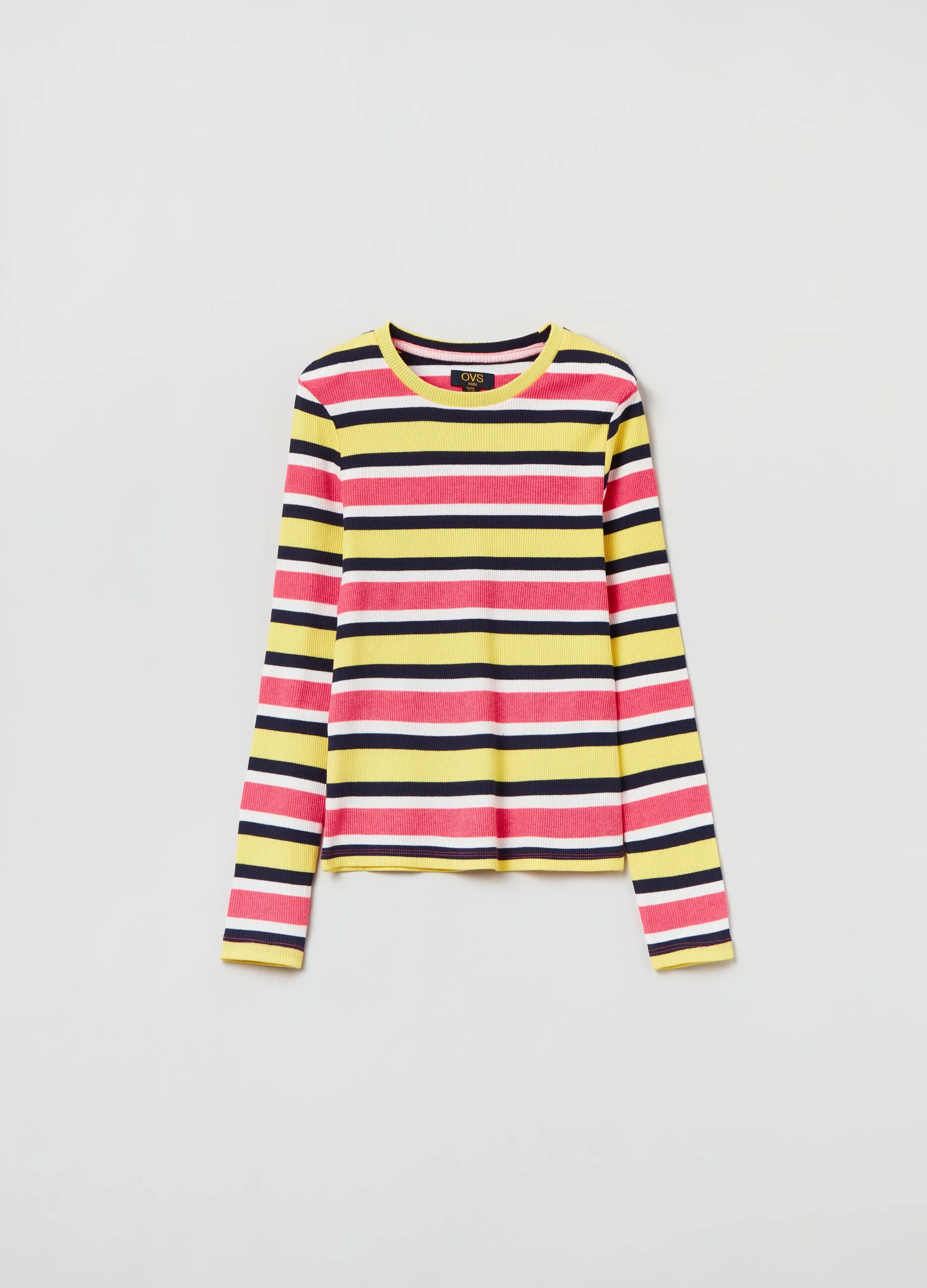 T-shirt maniche lunghe a righe