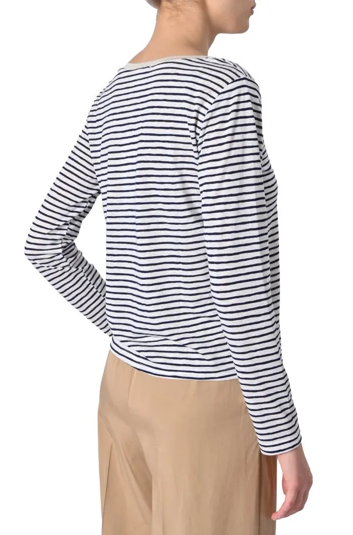T-shirt Martin a righe e lurex di Grace & Mila