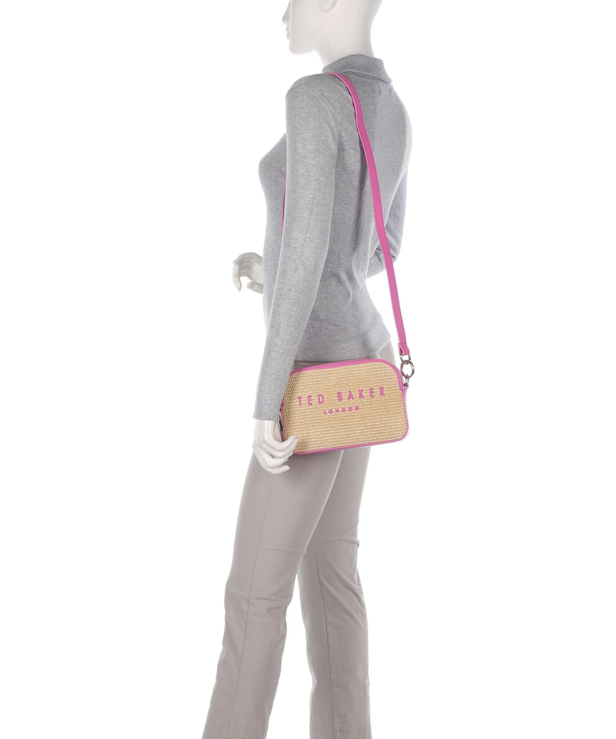  Ted Baker Stelio Borsa a tracolla polipropilene, pelle bovina beige/pink  
