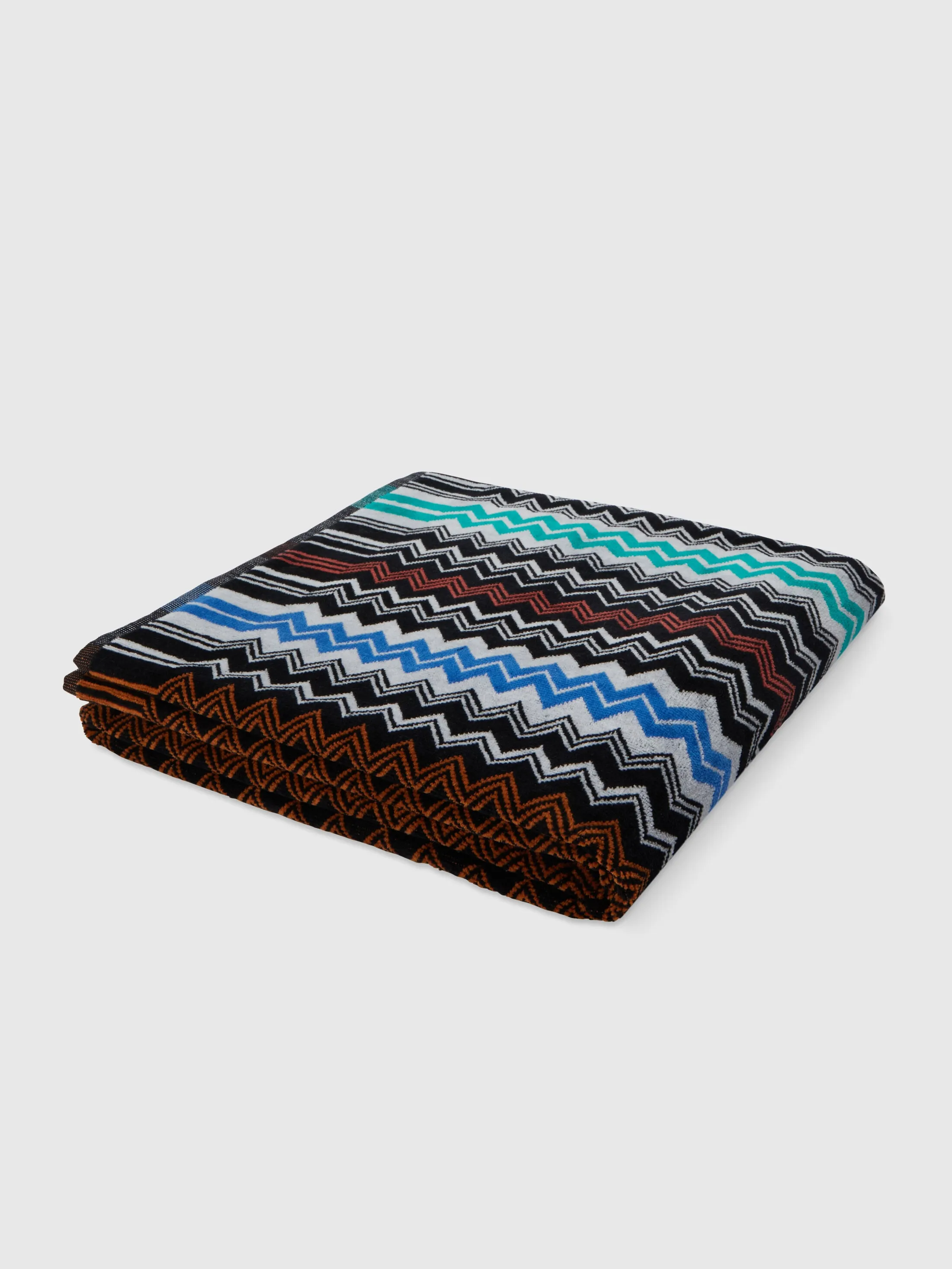 Telo da bagno 150x100 cm Neoclassic in spugna di cotone zig zag 