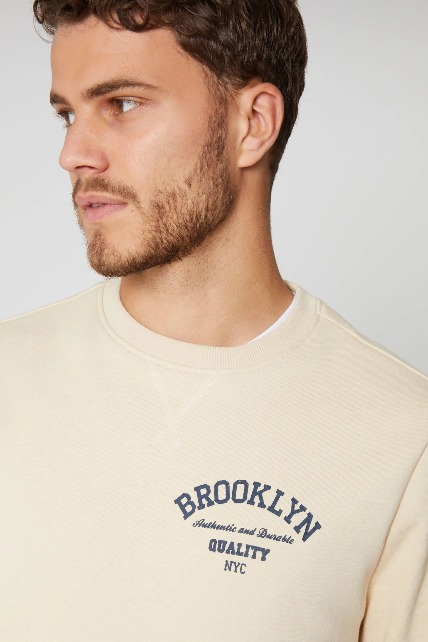 Threadbare Boston - Felpa con Girocollo grafica    