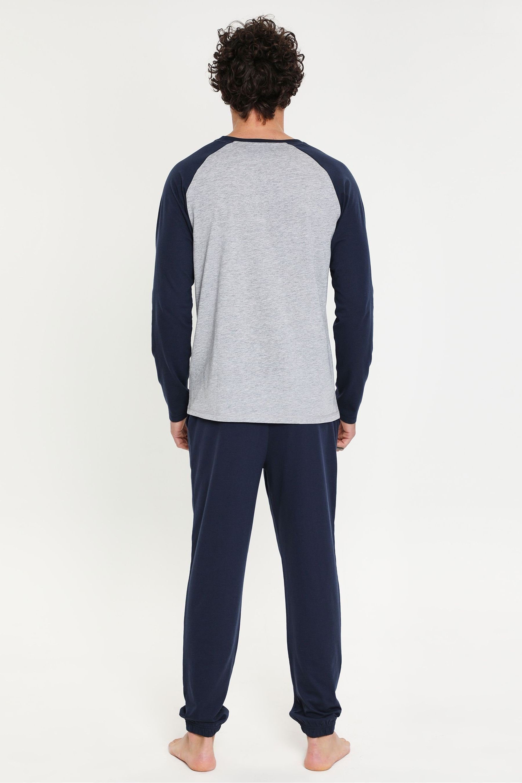 Threadbare - Pigiama con Blend Manica lunga in cotone