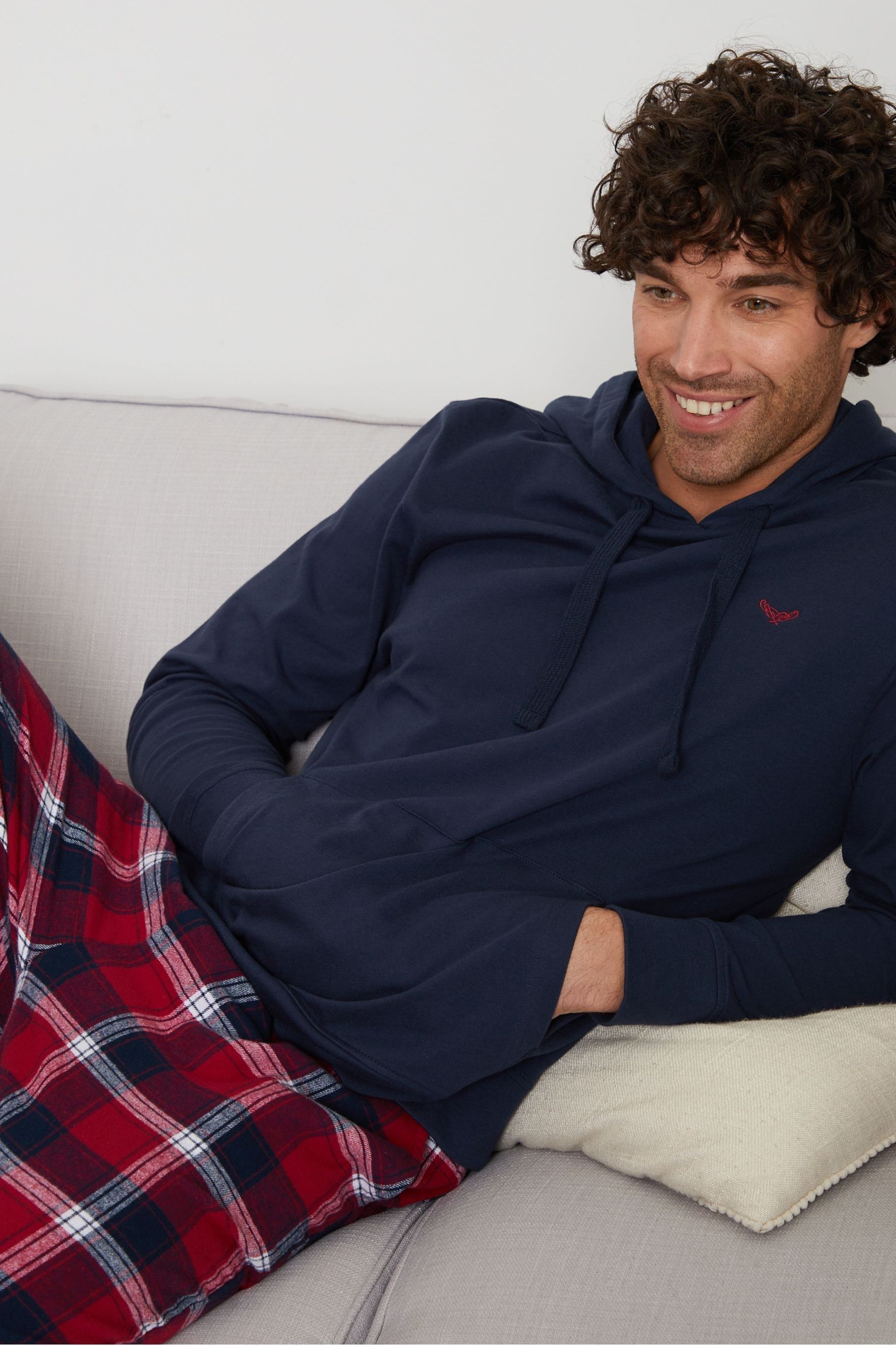 Threadbare - Pigiama con cappuccio e A quadri slip