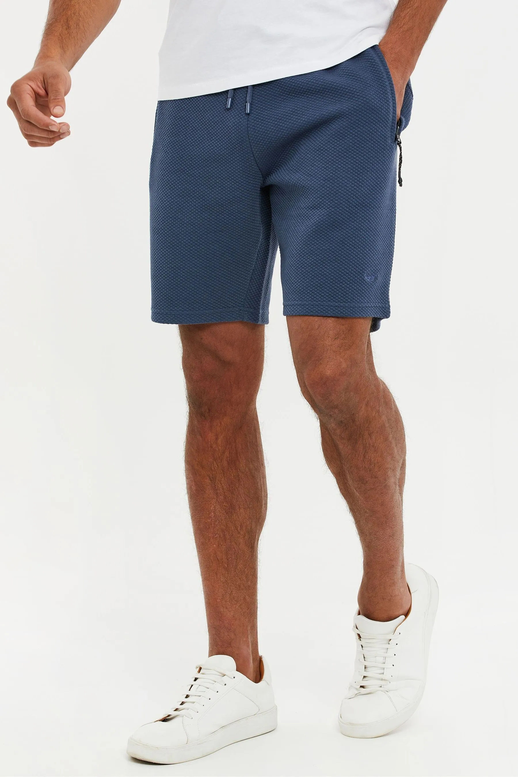 Threadbare - Shorts in felpa testurizzati a nido d'ape