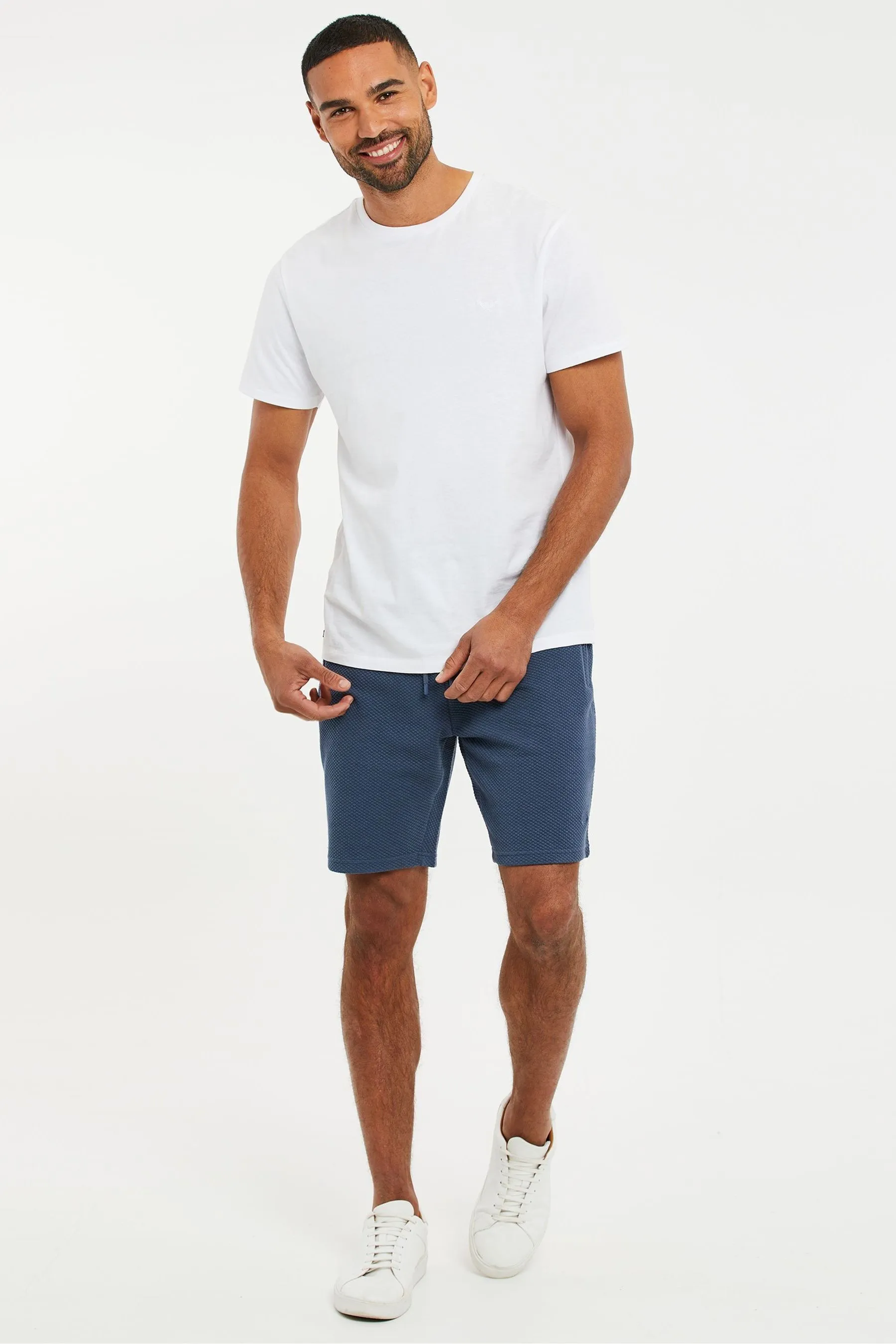 Threadbare - Shorts in felpa testurizzati a nido d'ape