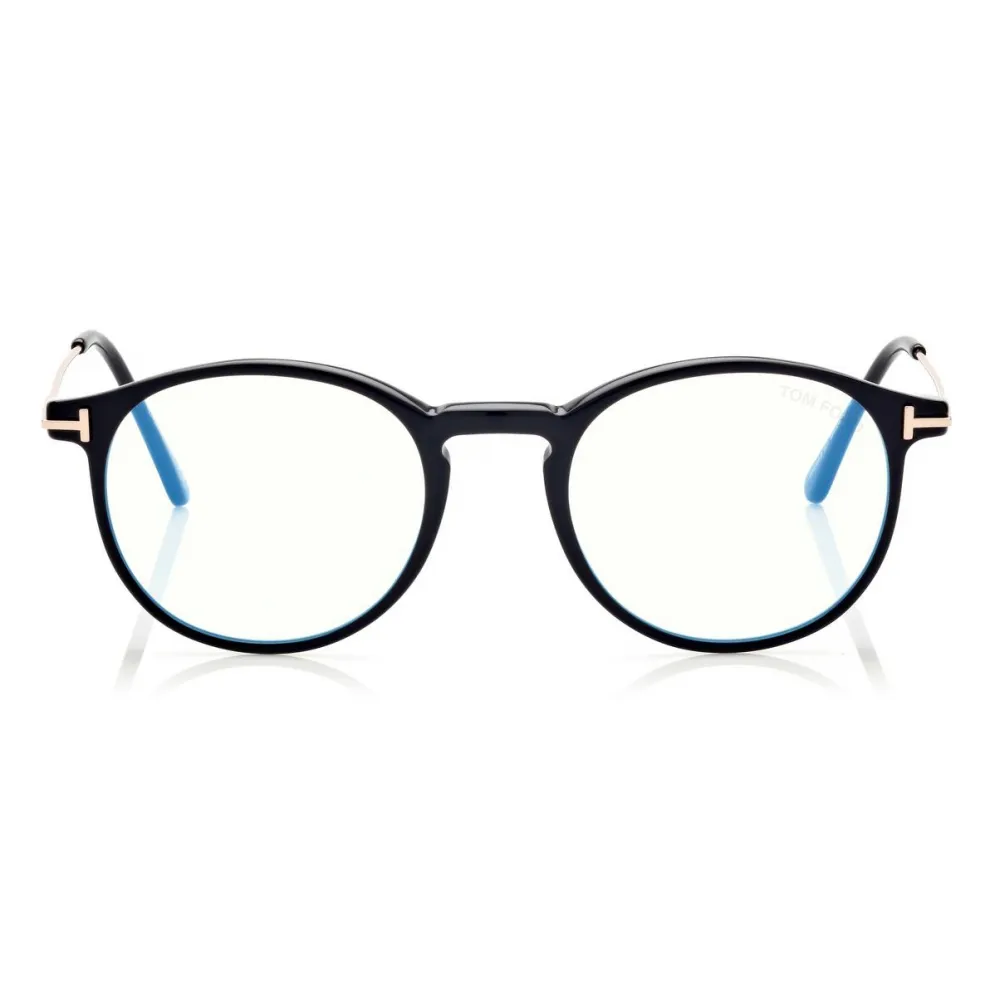 Tom Ford - Occhiali da Vista Rotondi - Nero - FT5759-B - Occhiali da Vista - Tom Ford Eyewear