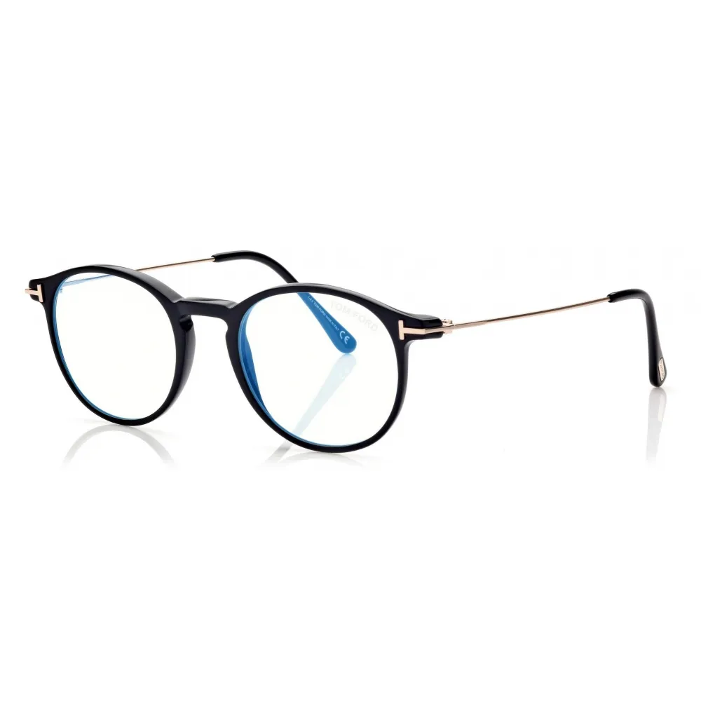 Tom Ford - Occhiali da Vista Rotondi - Nero - FT5759-B - Occhiali da Vista - Tom Ford Eyewear