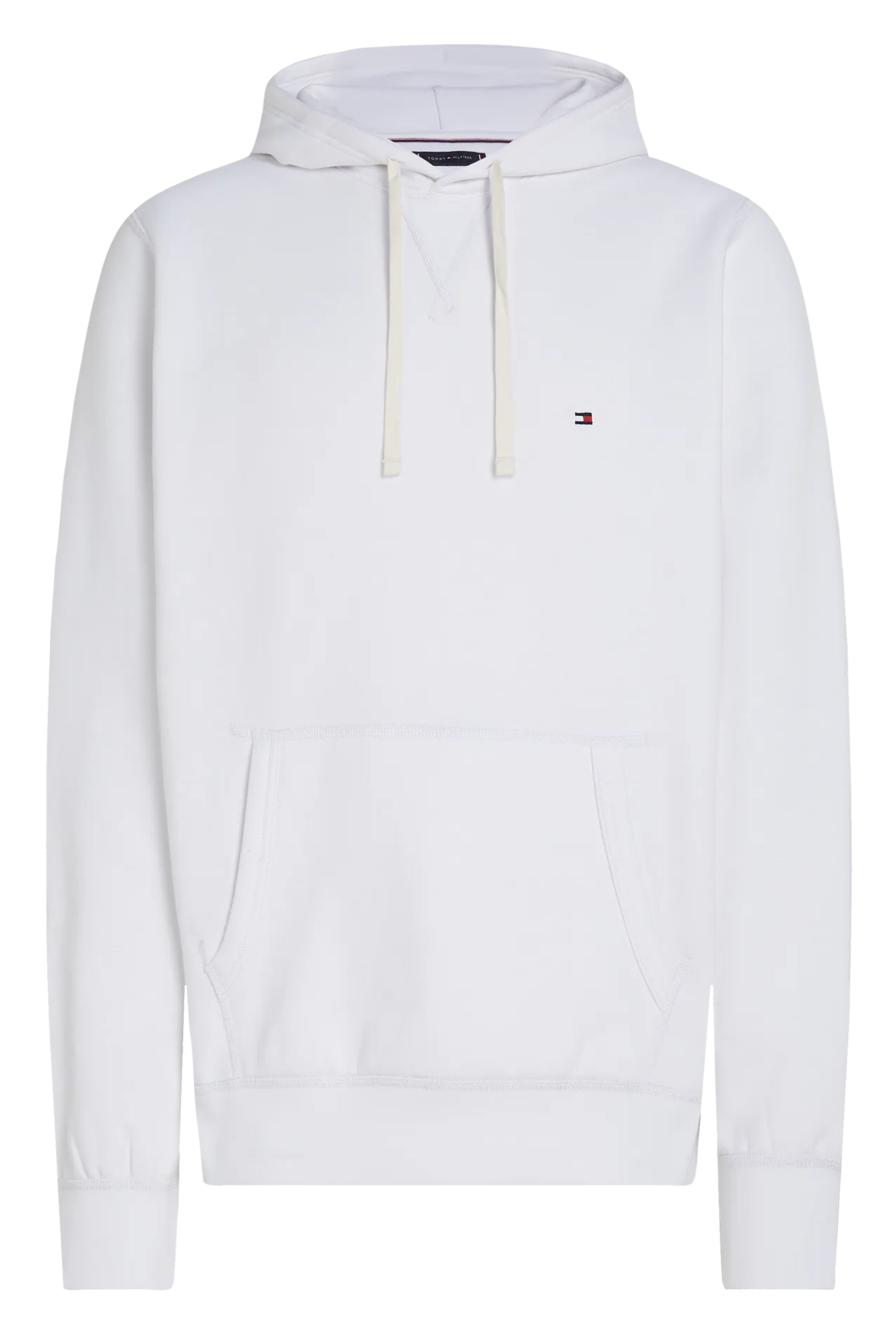  TOMMY HILFIGER   Felpa a girocollo con applicazione rete | Bianco